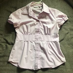 Light purple blouse.